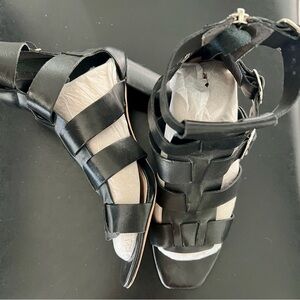 Loeffler Randall leather high heeled sandals